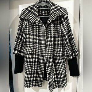 Cole Haan houndstooth coat